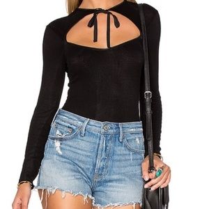 For Love and Lemons Front tie bodysuit